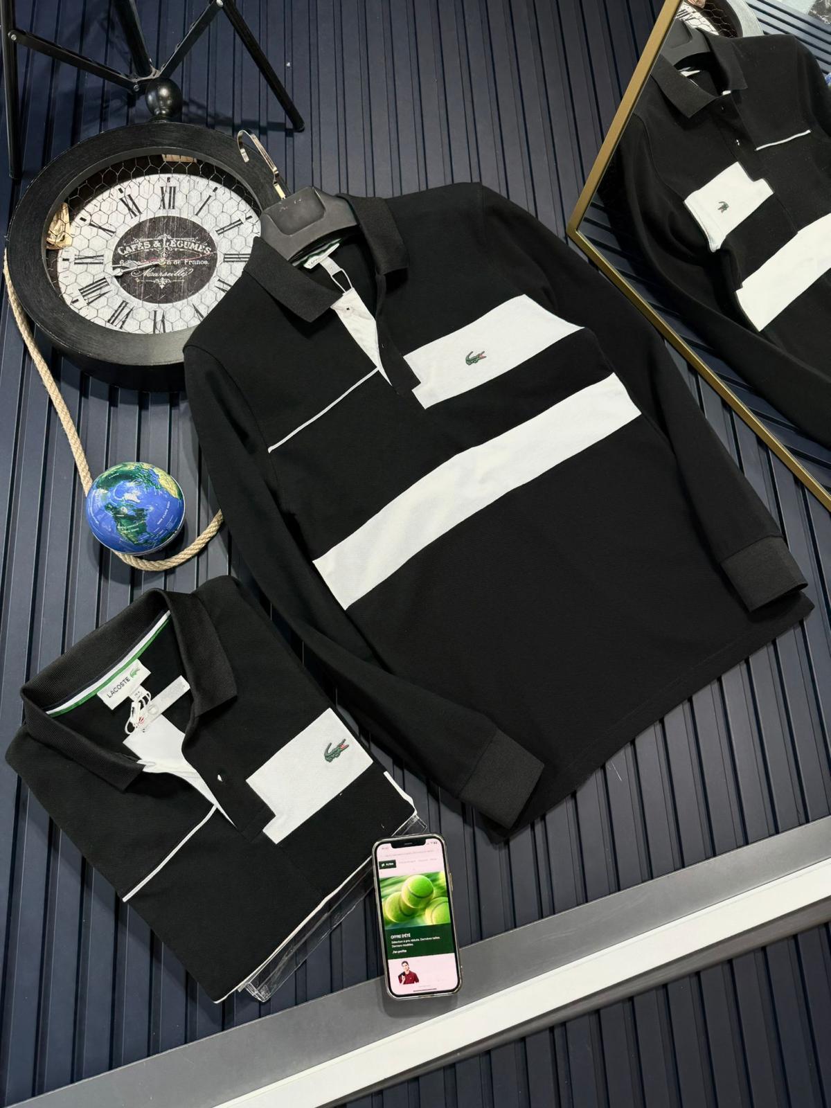 LACOSTE SİYAH T-SHIRT