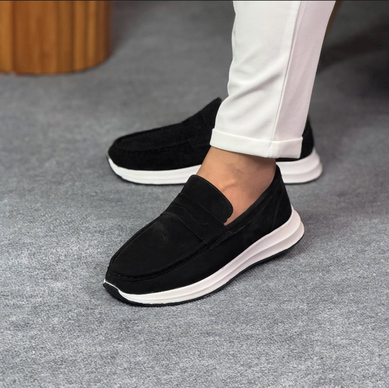 0010 SİYAH SÜET ERKEK DERİ AYAKKABI