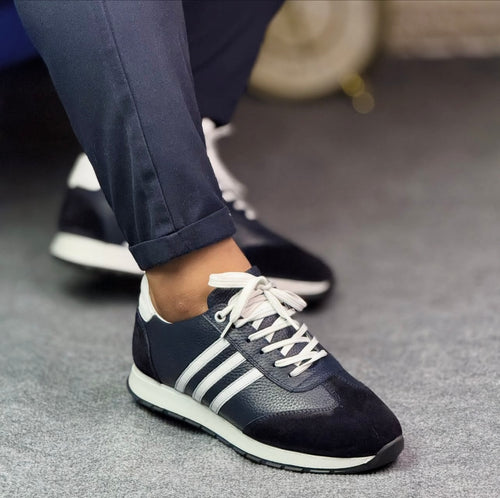 0040 LACİVERT ERKEK DERİ AYAKKABI